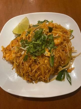 Famous Phad thai Shrimp No. 90 on our menu